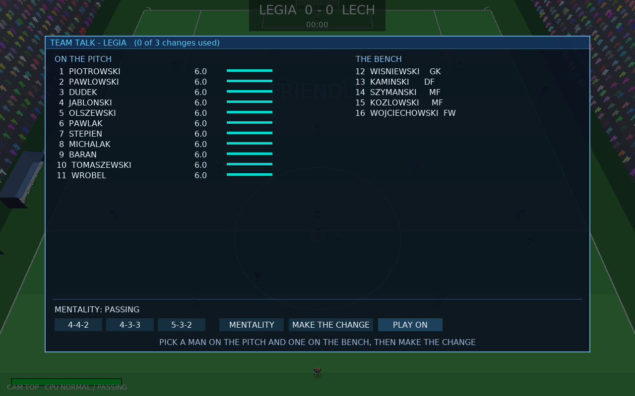 The team talk: the eleven, the bench, the shape and the mentality